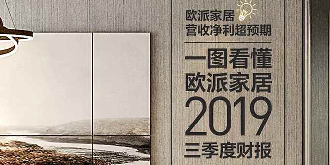 欧派家居营收净利超预期，一图看懂欧派2019年三季度财报