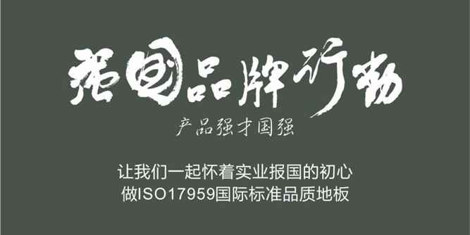 树立强国品牌， 中国实木地板联盟企业在行动
