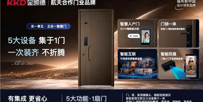 金凯德智慧门系列全新上市 | 归家的第一步，就该是从容的开始